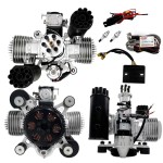 DLE170M Ultra Light Power Umbrella Gasoline Paragliding Engine Dual Cylinder Natural Air Cooled Electric Starting Generation
